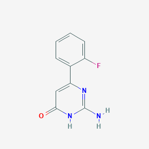 2-Amino-6-(2-fluorophenyl)pyrimidin-4-ol