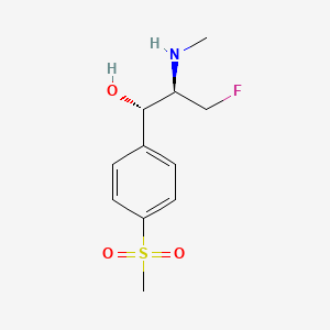 molecular formula C11H16FNO3S B15052617 (1S,2R)-3-fluoro-1-(4-methanesulfonylphenyl)-2-(methylamino)propan-1-ol 