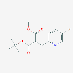 molecular formula C14H18BrNO4 B1505271 Methyl 3-(5-bromopyridin-2-YL)-2-(tert-butoxycarbonyl)propanoate CAS No. 656801-27-3