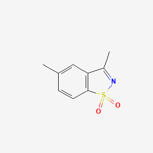 molecular formula C9H9NO2S B15052723 3,5-Dimethylbenzo[d]isothiazole 1,1-dioxide 