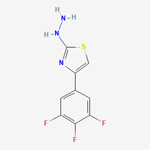 2-Hydrazinyl-4-(3,4,5-trifluorophenyl)thiazole