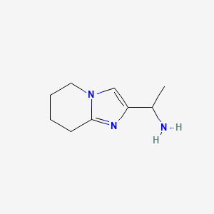 1-(5,6,7,8-Tetrahydroimidazo[1,2-a]pyridin-2-yl)ethan-1-amine