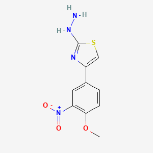 2-Hydrazinyl-4-(4-methoxy-3-nitrophenyl)thiazole