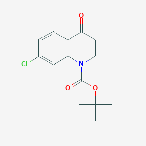 molecular formula C14H16ClNO3 B1505277 Tert-butyl 7-chloro-4-oxo-3,4-dihydroquinoline-1(2H)-carboxylate CAS No. 81892-54-8