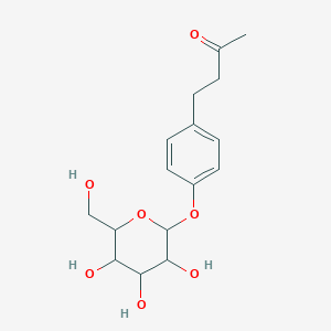 molecular formula C16H22O7 B150528 覆盆子酮葡萄糖苷 CAS No. 38963-94-9