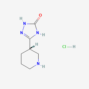 5-[(3S)-piperidin-3-yl]-2,3-dihydro-1H-1,2,4-triazol-3-one hydrochloride