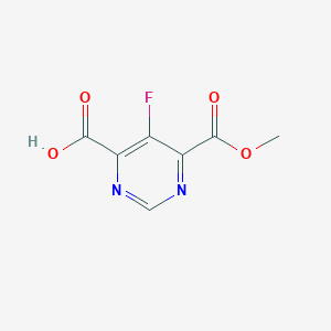 5-Fluoro-6-(methoxycarbonyl)pyrimidine-4-carboxylic acid