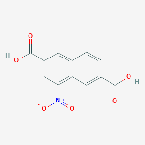 molecular formula C12H7NO6 B15052822 4-Nitronaphthalene-2,6-dicarboxylic acid 