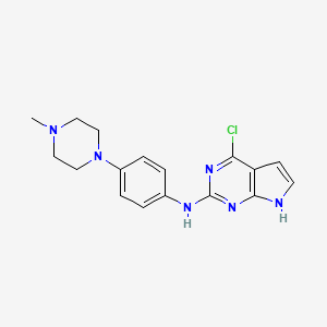 4-chloro-N-(4-(4-methylpiperazin-1-yl)phenyl)-7H-pyrrolo[2,3-d]pyrimidin-2-amine