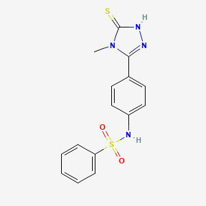 N-(4-(5-Mercapto-4-methyl-4H-1,2,4-triazol-3-yl)phenyl)benzenesulfonamide