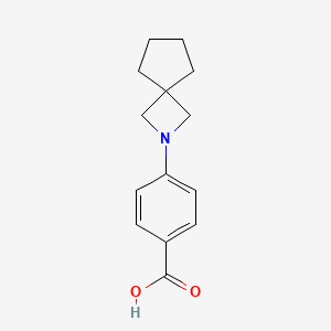 molecular formula C14H17NO2 B15052866 4-(2-Azaspiro[3.4]octan-2-yl)benzoic acid 