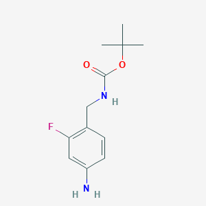 molecular formula C12H17FN2O2 B1505287 Tert-butyl 4-amino-2-fluorobenzylcarbamate CAS No. 900174-92-7
