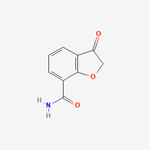 molecular formula C9H7NO3 B15052872 7-Benzofurancarboxamide, 2,3-dihydro-3-oxo- 