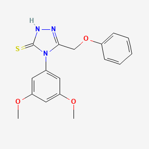 4-(3,5-Dimethoxyphenyl)-5-(phenoxymethyl)-4H-1,2,4-triazole-3-thiol