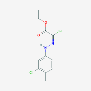 Ethyl (2Z)-2-chloro-2-[2-(3-chloro-4-methylphenyl)hydrazin-1-ylidene]acetate