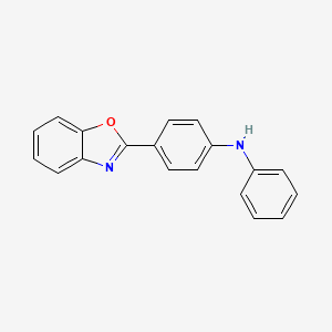 molecular formula C19H14N2O B15052899 4-(Benzo[d]oxazol-2-yl)-N-phenylaniline 