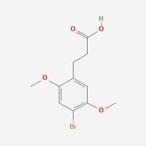 molecular formula C11H13BrO4 B1505292 3-(4-Bromo-2,5-dimethoxyphenyl)propanoic acid CAS No. 52428-11-2