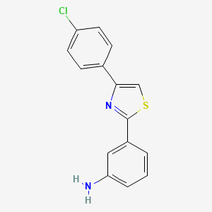 3-(4-(4-Chlorophenyl)thiazol-2-yl)aniline