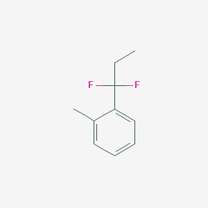 molecular formula C10H12F2 B15052948 1-(1,1-Difluoropropyl)-2-methylbenzene 