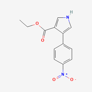 molecular formula C13H12N2O4 B1505296 ethyl 4-(4-nitrophenyl)-1H-pyrrole-3-carboxylate CAS No. 871553-14-9