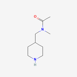 molecular formula C9H18N2O B1505300 N-Methyl-N-piperidin-4-ylmethyl-acetamide CAS No. 85487-99-6