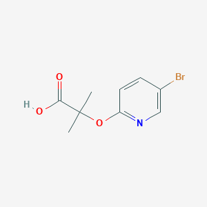 molecular formula C9H10BrNO3 B15053025 2-((5-Bromopyridin-2-yl)oxy)-2-methylpropanoic acid 