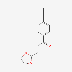 1-(4-(tert-Butyl)phenyl)-3-(1,3-dioxolan-2-yl)propan-1-one