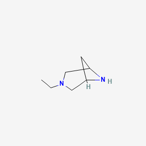 molecular formula C7H14N2 B15053040 3-Ethyl-3,6-diazabicyclo[3.1.1]heptane 