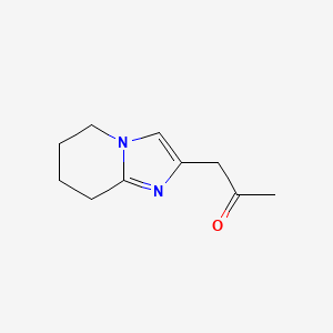 molecular formula C10H14N2O B15053047 1-(5,6,7,8-Tetrahydroimidazo[1,2-a]pyridin-2-yl)propan-2-one 