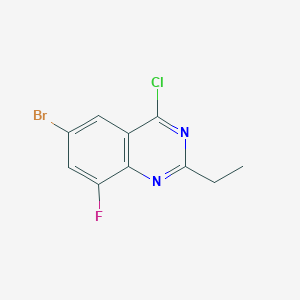 6-Bromo-4-chloro-2-ethyl-8-fluoroquinazoline