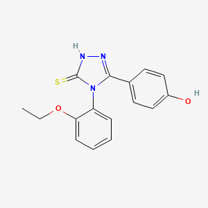 4-(4-(2-Ethoxyphenyl)-5-mercapto-4H-1,2,4-triazol-3-yl)phenol