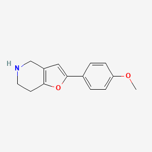 2-(4-Methoxyphenyl)-4,5,6,7-tetrahydrofuro[3,2-C]pyridine