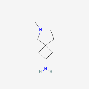 molecular formula C8H16N2 B15053127 6-Methyl-6-azaspiro[3.4]octan-2-amine 