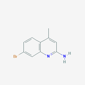 molecular formula C10H9BrN2 B15053134 7-Bromo-4-methylquinolin-2-amine 