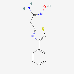 N-Hydroxy-2-(4-phenylthiazol-2-yl)acetimidamide