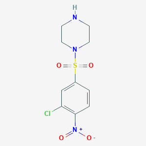 1-(3-Chloro-4-nitro-benzenesulfonyl)-piperazine