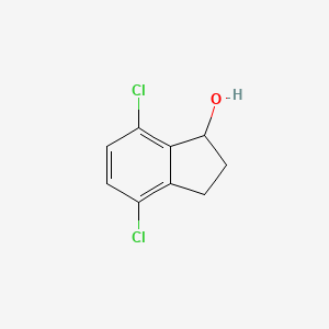 molecular formula C9H8Cl2O B1505319 4,7-Dichloro-2,3-dihydro-1H-inden-1-OL CAS No. 53051-15-3