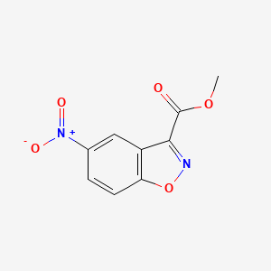 molecular formula C9H6N2O5 B15053197 Methyl 5-nitrobenzo[d]isoxazole-3-carboxylate 