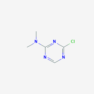 molecular formula C5H7ClN4 B15053204 4-Chloro-N,N-dimethyl-1,3,5-triazin-2-amine CAS No. 65259-55-4