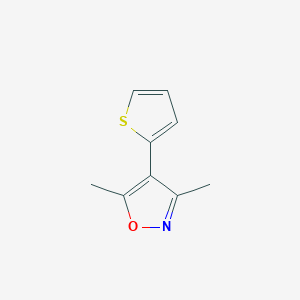 molecular formula C9H9NOS B1505326 3,5-Dimethyl-4-(thiophen-2-yl)isoxazole CAS No. 1121529-18-7