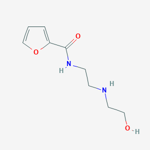 molecular formula C9H14N2O3 B15053273 N-(2-((2-Hydroxyethyl)amino)ethyl)furan-2-carboxamide 