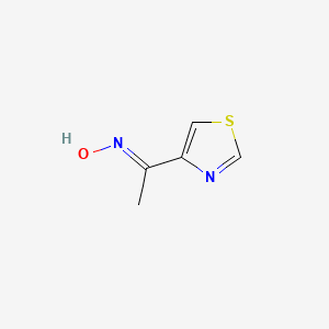 molecular formula C5H6N2OS B15053274 1-(Thiazol-4-yl)ethanone oxime 