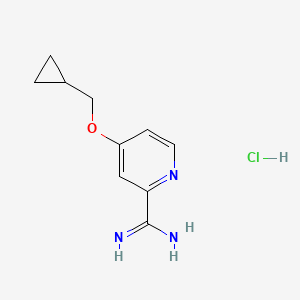 molecular formula C10H14ClN3O B1505331 4-(Cyclopropylmethoxy)picolinimidamide hydrochloride CAS No. 1179359-78-4