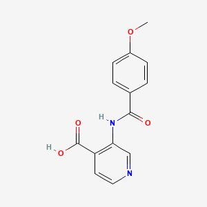 3-(4-Methoxybenzamido)isonicotinic acid