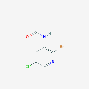 molecular formula C7H6BrClN2O B15053341 N-(2-Bromo-5-chloropyridin-3-yl)acetamide 