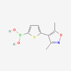 molecular formula C9H10BNO3S B1505335 (5-(3,5-Dimethylisoxazol-4-yl)thiophen-2-yl)boronic acid CAS No. 1121529-19-8