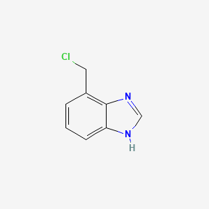 molecular formula C8H7ClN2 B15053358 4-(Chloromethyl)-1H-benzo[d]imidazole 