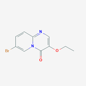 molecular formula C10H9BrN2O2 B15053362 7-Bromo-3-ethoxy-4H-pyrido[1,2-a]pyrimidin-4-one 