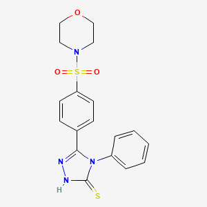 5-(4-(Morpholinosulfonyl)phenyl)-4-phenyl-4H-1,2,4-triazole-3-thiol