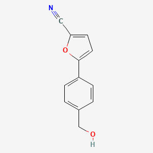 5-(4-(Hydroxymethyl)phenyl)furan-2-carbonitrile